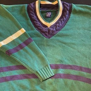 Vintage 80’s Gap Knit V-Neck Sweater